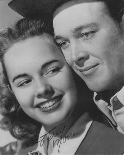 Terry Moore with Ben Johnson