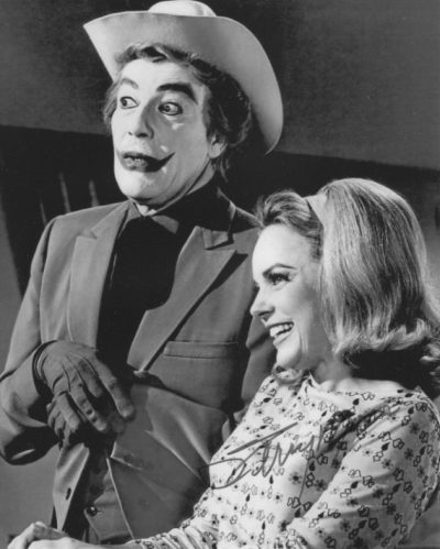 Terry Moore with Caesar Romero (Batman set)
